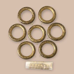 Rare Vintage Kirsch Elegance Defined Wood Pole Rings – Anodized Bronze (Box of 7